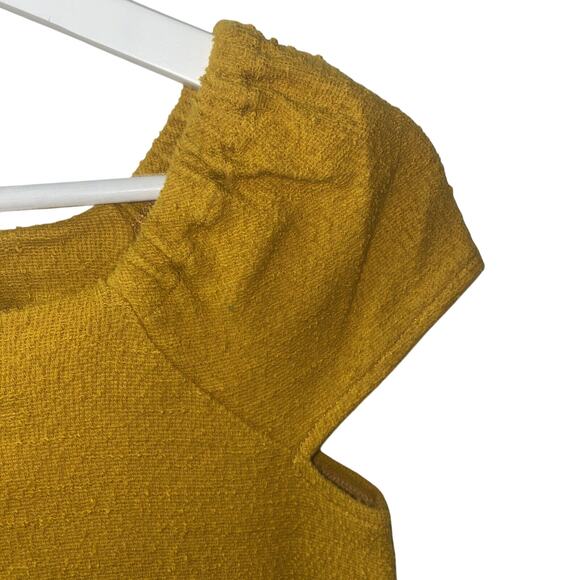 Madewell Texture & Thread Button Front Puff Sleeve Mini Dress Size X-Small - Picture 3 of 8